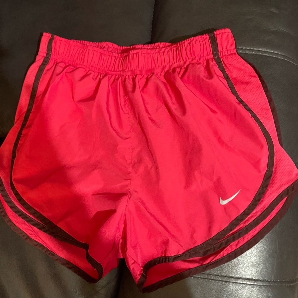 Nike Women's Red Athletic Shorts SMALL